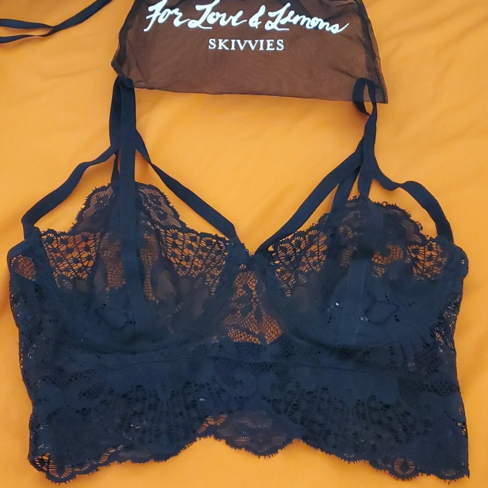 For Love & Lemons lace bralette